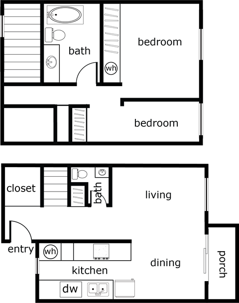 the floor plan of our apartment building